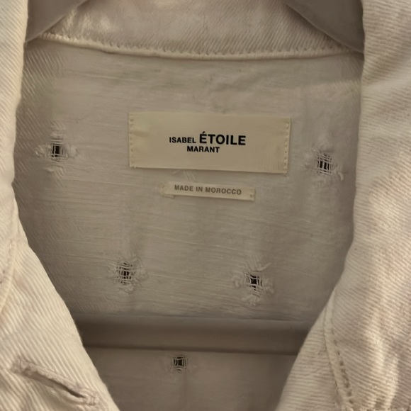 Isabel Marant Etoile Denim white distressed jacket - Picture 2 of 6
